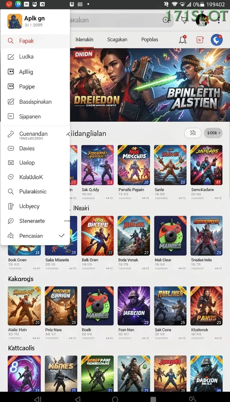 Cuplikan layar PESGSLOT — aktivitas