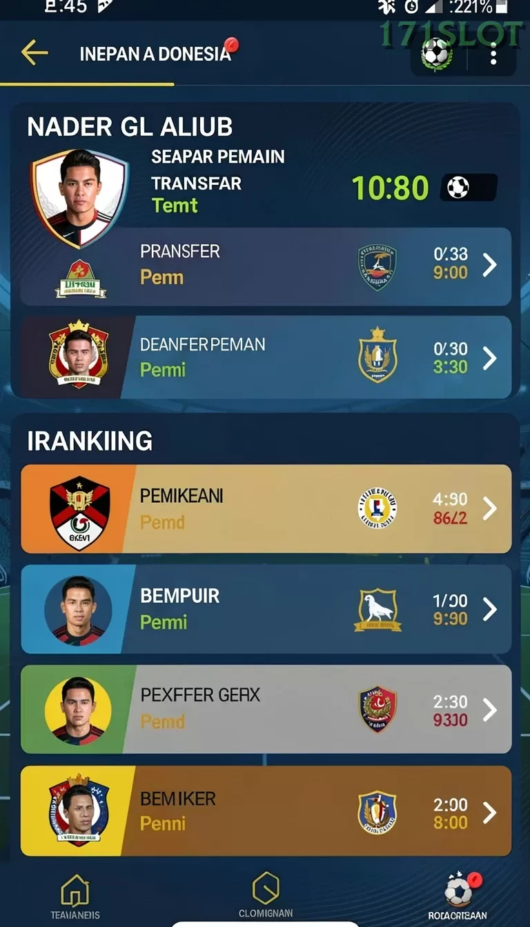 Cuplikan layar PESGSLOT — pengaturan akun
